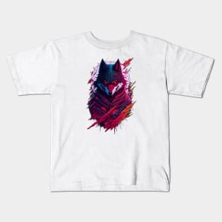 Shadowbound Ninja Wolf Kids T-Shirt